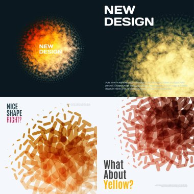 Soyut vektör tasarım öğeleri için grafik düzeni.