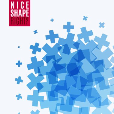 Soyut vektör tasarım öğeleri ile çapraz