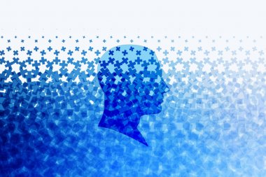 Soyut vektör tasarım öğeleri ile çapraz