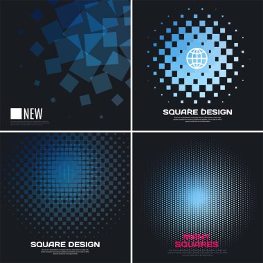 Soyut vektör tasarım öğeleri için grafik düzeni.