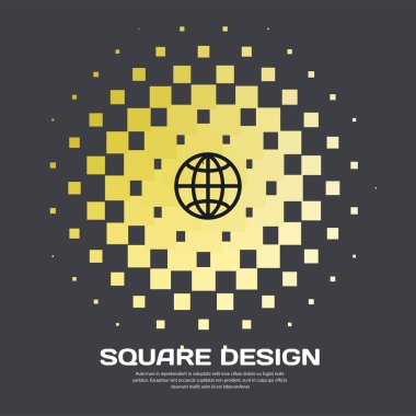 Soyut vektör tasarım öğeleri için grafik düzeni.