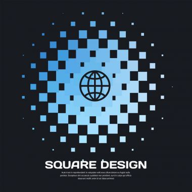 Soyut vektör tasarım öğeleri için grafik düzeni.