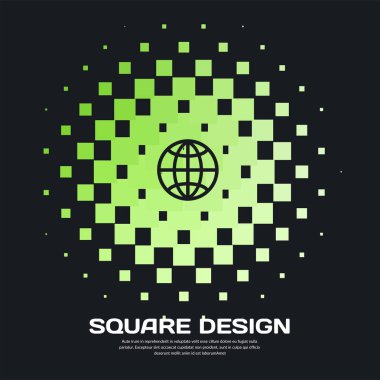 Soyut vektör tasarım öğeleri için grafik düzeni.