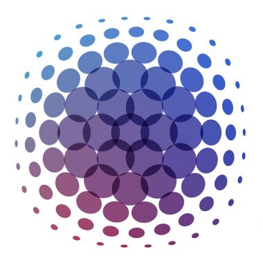 Soyut vektör tasarım elemanları grafik şablonu için yuvarlak