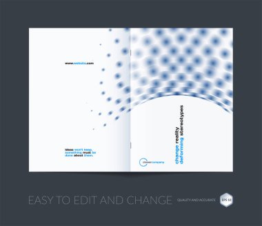 Tasarım iş vektör şablonu, soyut broşürü