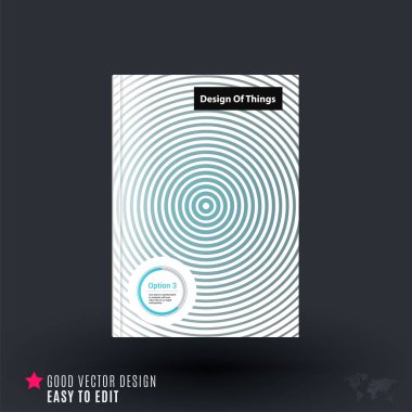 Tasarım iş vektör şablonu, broşür