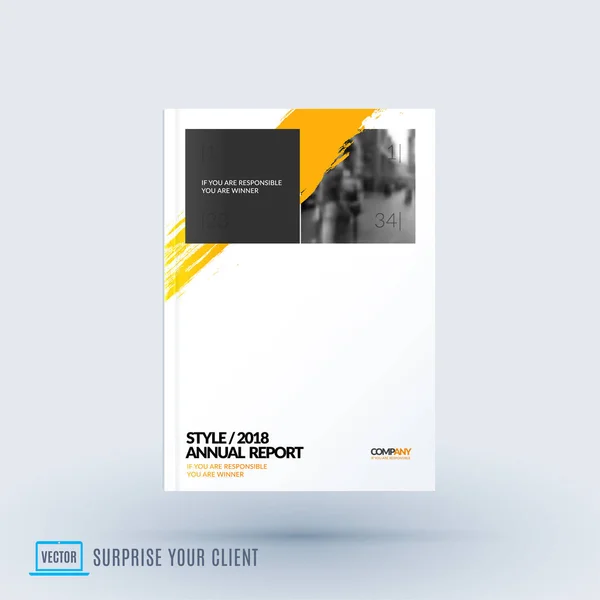 Diseño abstracto del folleto vectorial de negocios, cubierta de la plantilla — Vector de stock