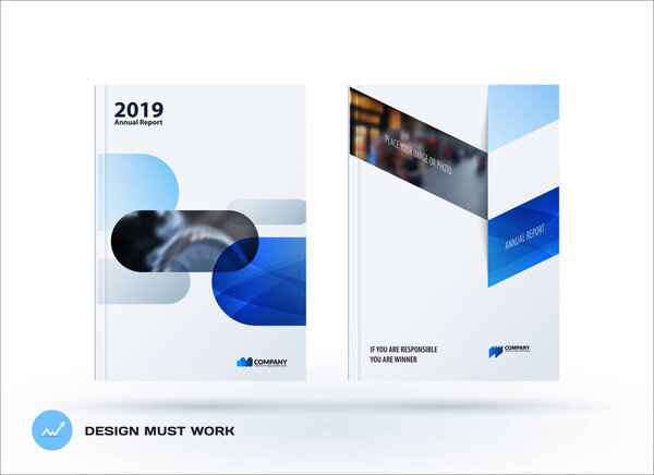 Business set of design brochure, abstract annual report, horizontal cover flyer