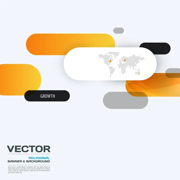 Üzleti tervezés, absztrakt vektor grafikus sablon elemek. Modern háttér. — Stock Vector