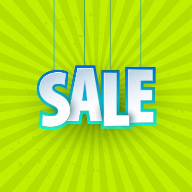 Satış banner şablon tasarımı. Özel Fırsat, alışveriş, Alışveriş Merkezi, ticaret, renkli harfler perakende. Tipografi