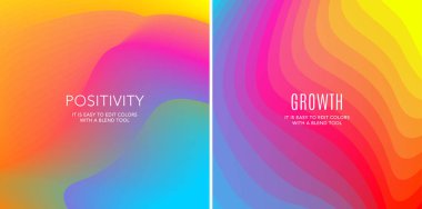 Sıvı sıvı Tasarım renkli tasarlamak vektör arka plan grafik şablonu için karışım. Ayarla