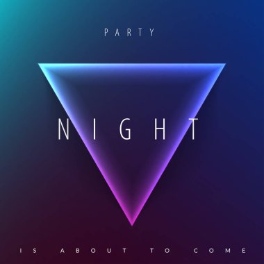 Soyut gece parti afiş glamour tasarım stili, A4 renkli arka plan ile modern broşürü