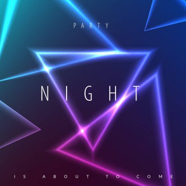 Soyut gece parti afiş glamour tasarım stili, A4 renkli arka plan ile modern broşürü