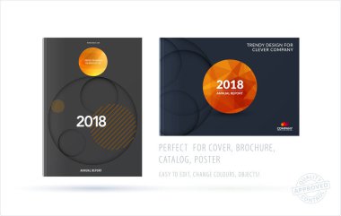 Broşür tasarım kağıt kesiği şablonu. Renkli yaratıcı soyut ayarla, marka için daireler gölgeler ile faaliyet raporu.