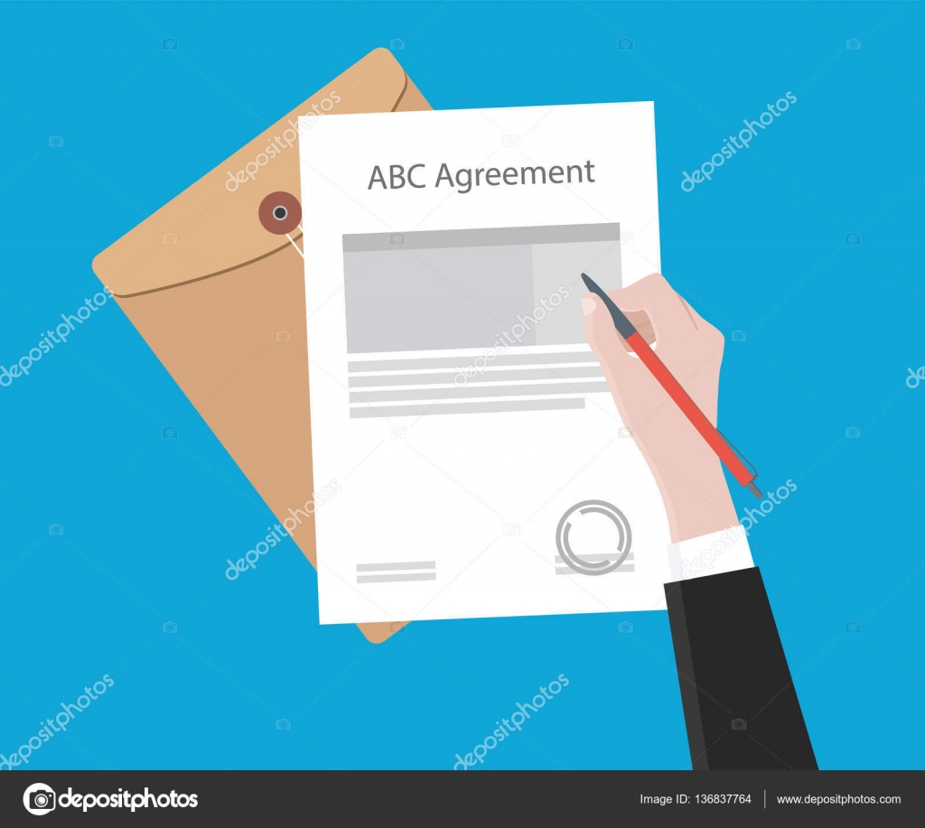 Anmeldung Wichtige Vereinbarung Schreiben Mit Einem Stift