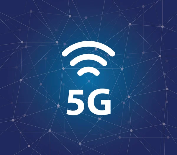 5g - μια νέα ταχύτατη δίκτυα με χιλιοστόμετρο κύματα, μαζική Mimo, πλήρη αμφίδρομη, beamforming και μικρά κύτταρα — Διανυσματικό Αρχείο