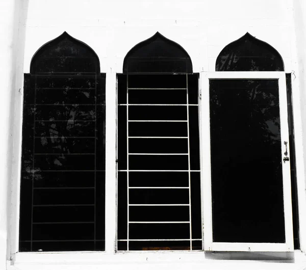 windows with dome shape as islamic building characteristic photo taken in Jakarta Indonesia