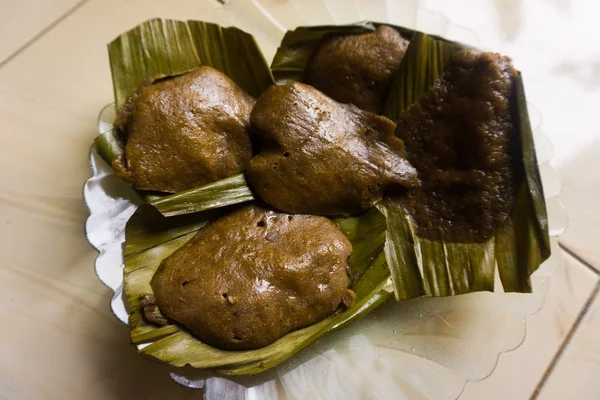 Apam plato tradicional de arroz con hoja como cubierta de asia — Foto de Stock