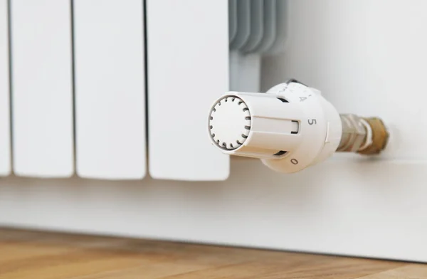 Regulador Termostático Radiador Calefacción Agua Apartamento — Foto de Stock