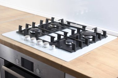 Warszawa, Polonya 17 Ocak 2020: Benzin hob BOSCH PPP612M91E.