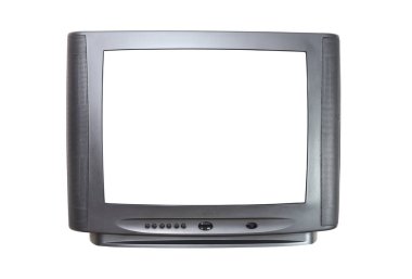 Tecrit edilmiş eski televizyon. Retro teknoloji konsepti..