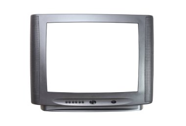 The old TV on the isolated.Retro technology concept. clipart