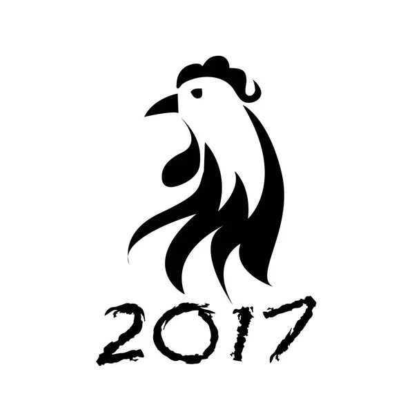 2017 - chiński Rok koguta. — Zdjęcie stockowe