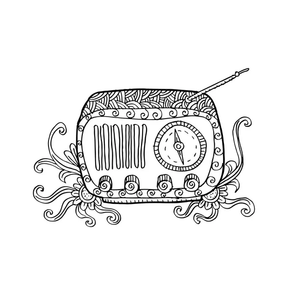 오래 된 패션 빈티지 라디오 — 스톡 사진