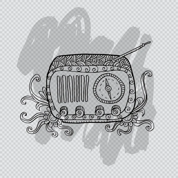 Staré rádio vintage móda — Stock fotografie
