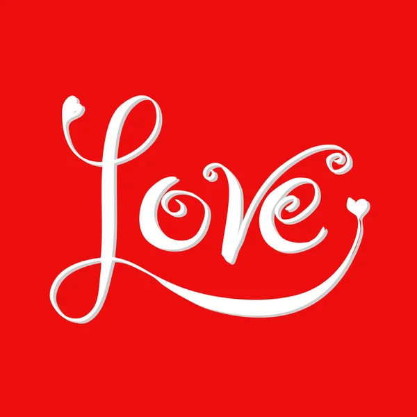 "amor "garabatos de texto, día de San Valentín — Foto de Stock