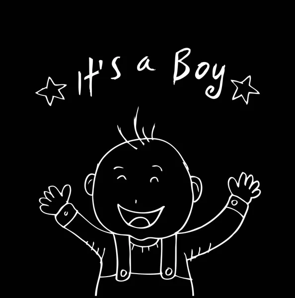 Sketch of baby boy — Stock Photo, Image