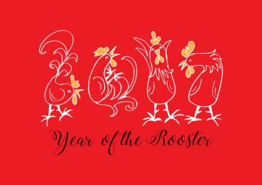 Horozların Çince yeni yılı.