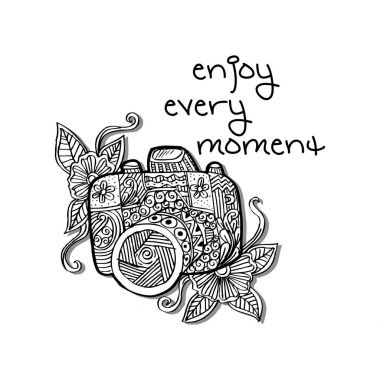 Fotoğraf makinesi ile zevk her an el yazı.