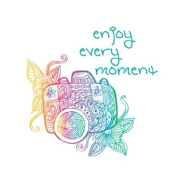 Fotoğraf makinesi ile zevk her an el yazı.