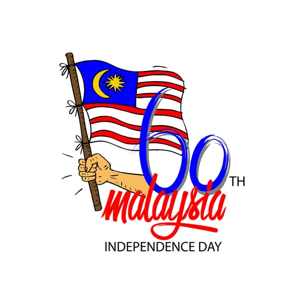 Ημέρα ανεξαρτησίας της Μαλαισίας κάρτα — Φωτογραφία Αρχείου