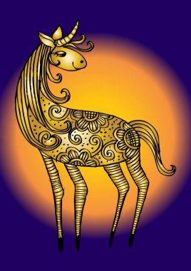 Süs at el çekilmiş.