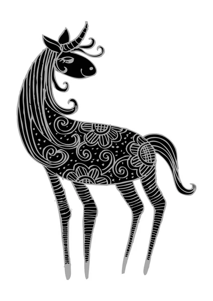 Süs at el çekilmiş.