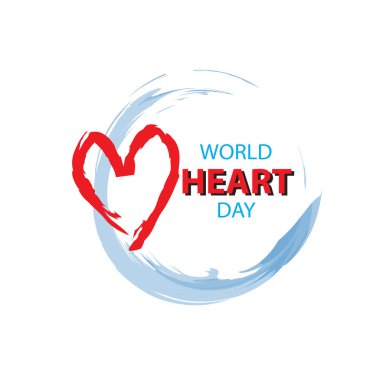 Yaratıcı dünya kalp günü kartı.