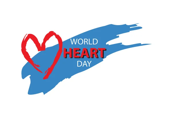 Karta Creative Światowy dzień serca. — Zdjęcie stockowe