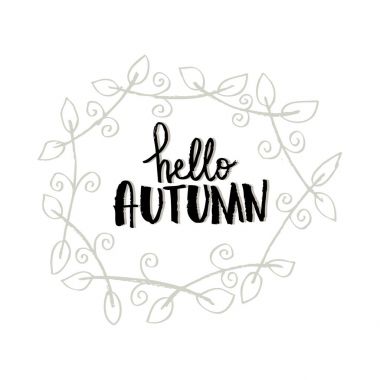 Merhaba sonbahar kartı.