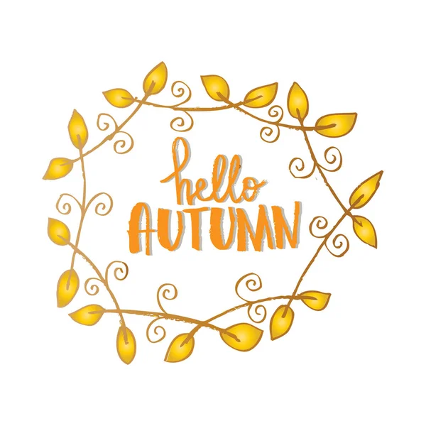 Merhaba sonbahar kartı.