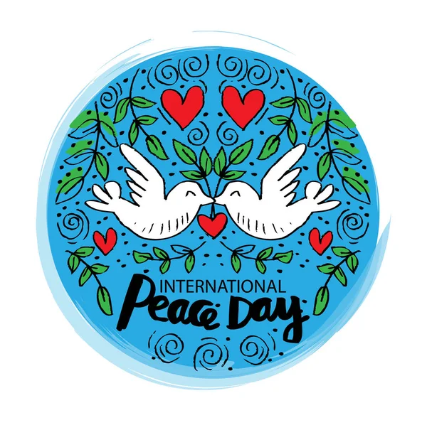 Tarjeta internacional del día de la paz — Foto de Stock