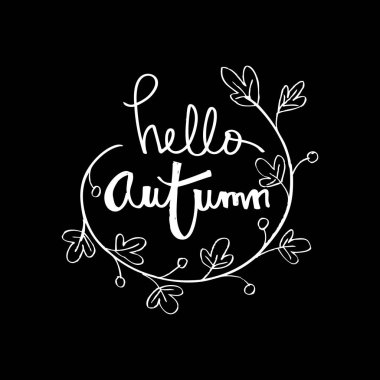 Hallo sonbahar kartı