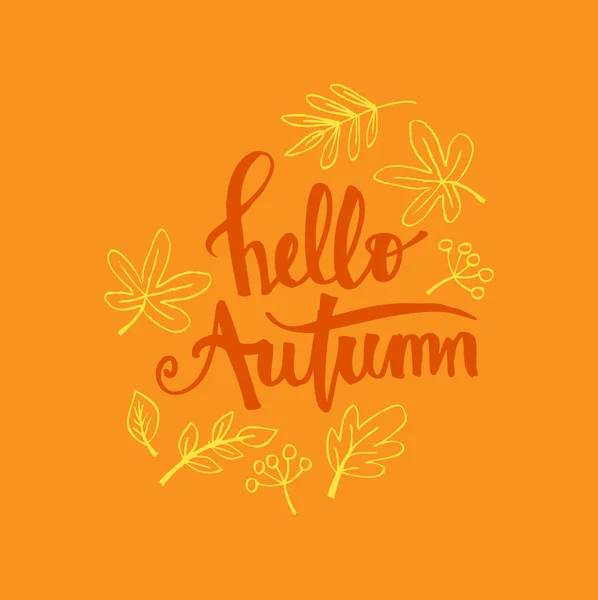 Witam Autum karty — Zdjęcie stockowe