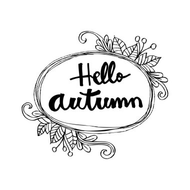 Merhaba sonbahar kartı.