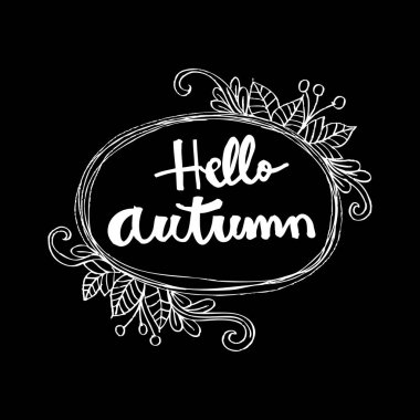 Merhaba sonbahar kartı.