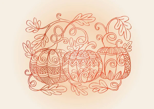 Calabazas con estilo decorativo . — Foto de Stock