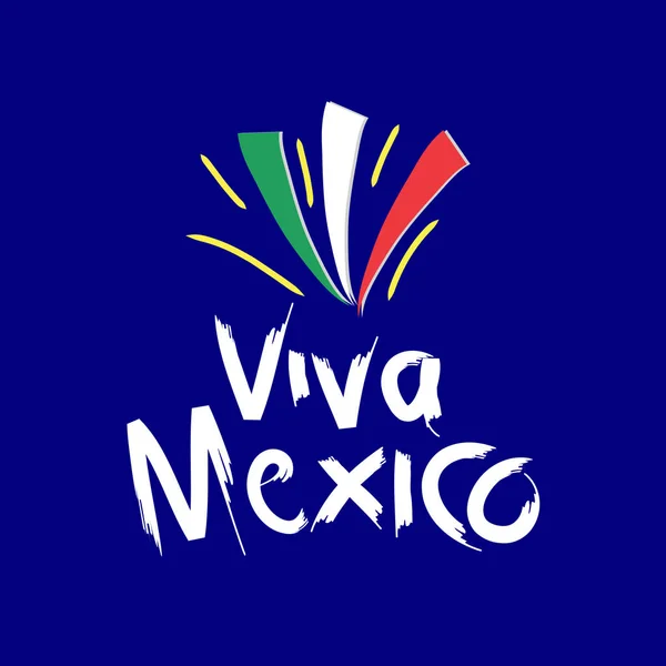 Traditional mexican phrase holiday. Viva Mexico. — Stock Photo, Image
