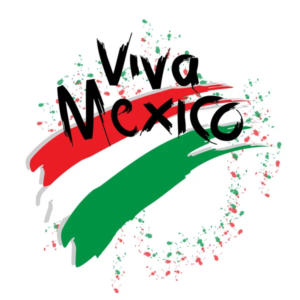 Fiesta tradicional de frases mexicanas. Viva México . — Foto de Stock