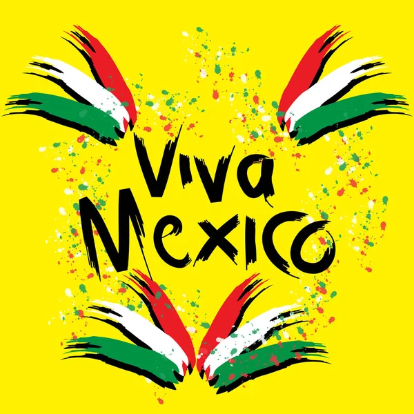 Tradycyjne frazy meksykańskie wakacje. Viva Meksyk. — Zdjęcie stockowe